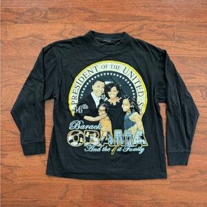 Tultex Black Graphic Long Sleeve Shirt